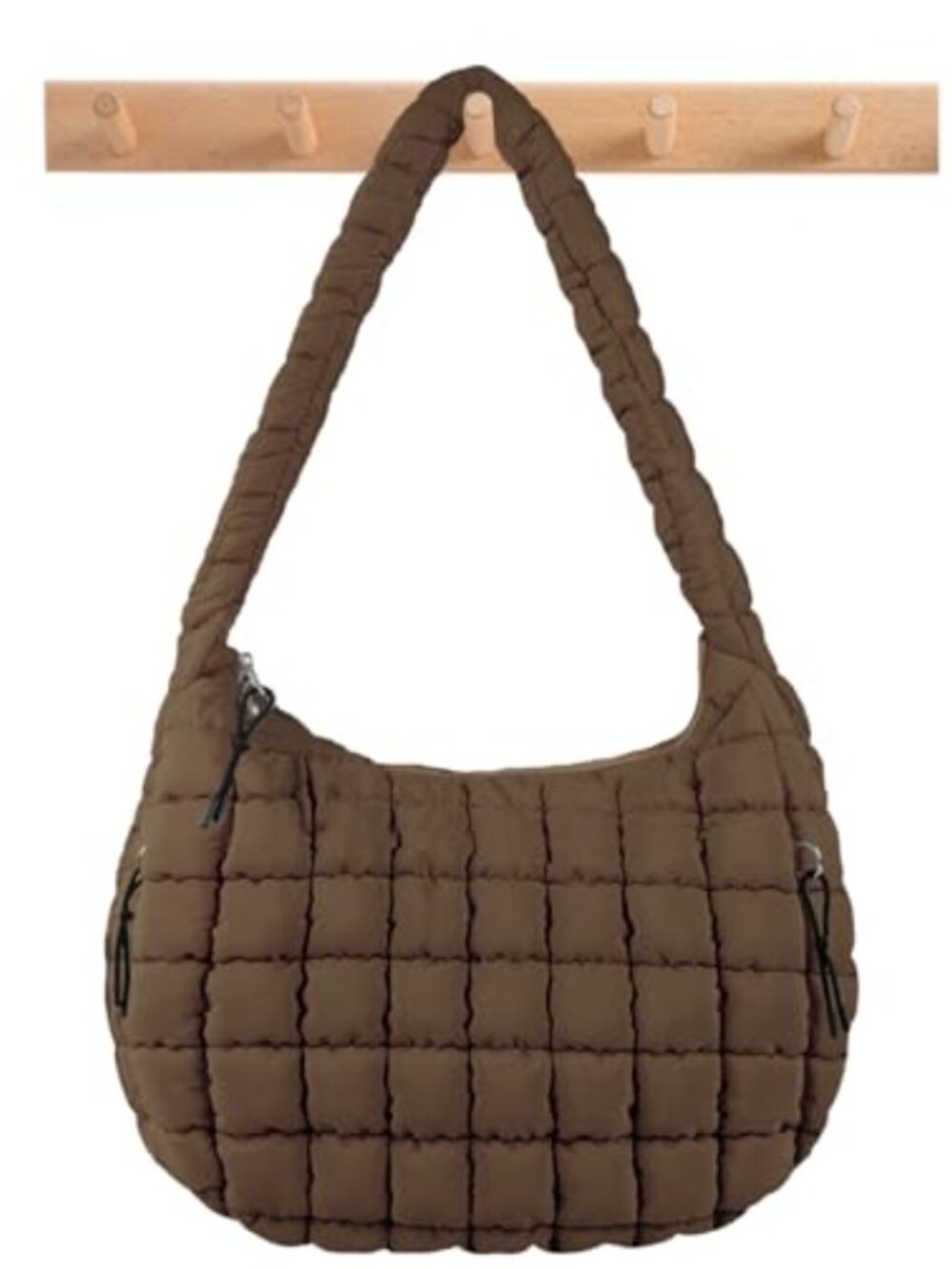 Quilted Puffer Tote Bag Nylon Crossbody Shoulder Hobo Handbag
